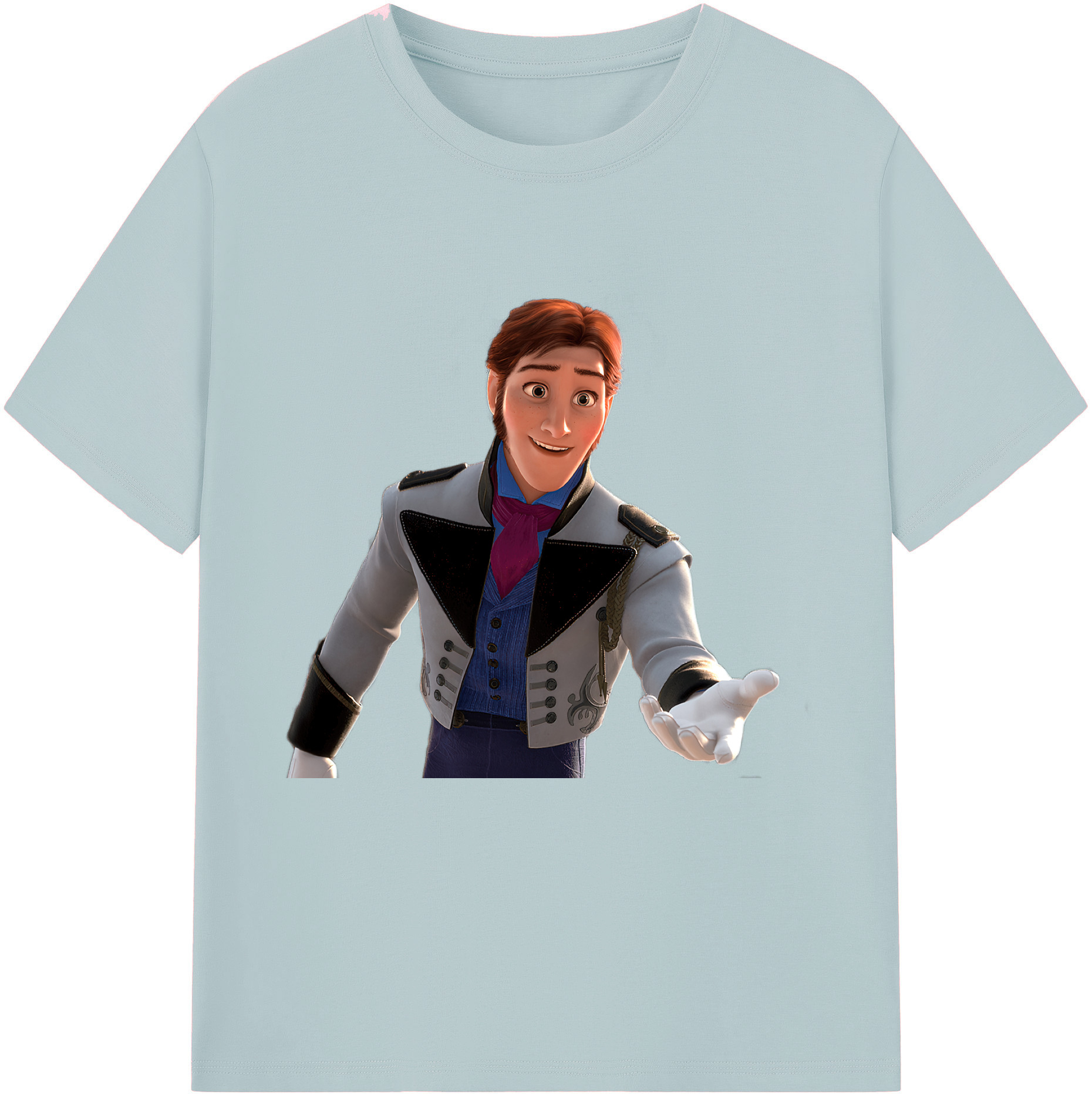 （画像用） アナと雪の女王 アンナ エルサ Frozen Anna Elsa 綿100％半袖Tシャツ（フロントプリント）